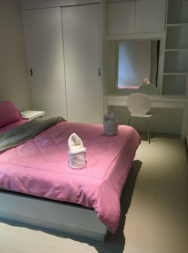 Bedroom in Nimman area apartment.