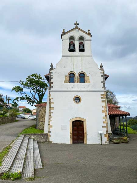 Santiago del Monte church on the Camino del Norte, a few minutes from the Asturias airport on foot.