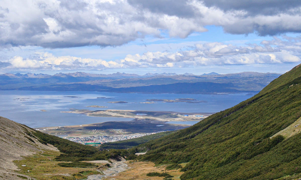The Beagle Channel viewed from the Martial Glacier hike above Ushuaia, an optional last stop on this Argentina itinerary.