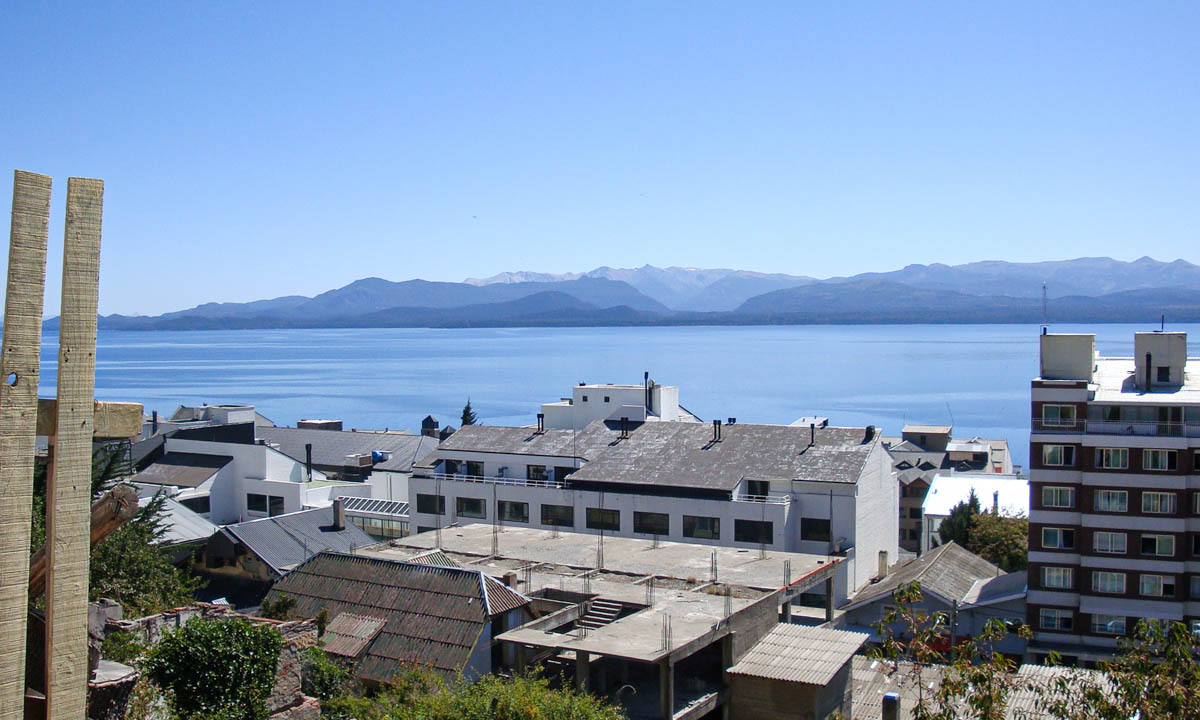 View of Nahuel Huapi Lake from my accommodation window in Bariloche.