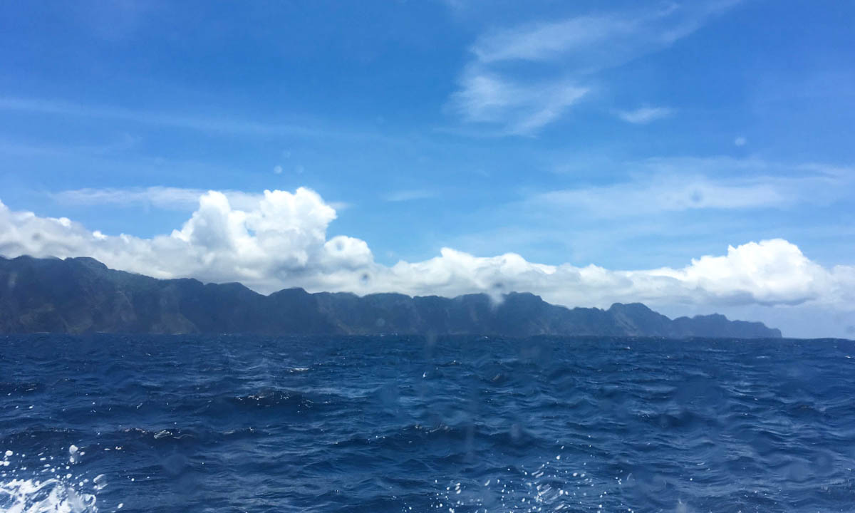 Palawan islands seen through the window of my ferry from El Nido to Coron.